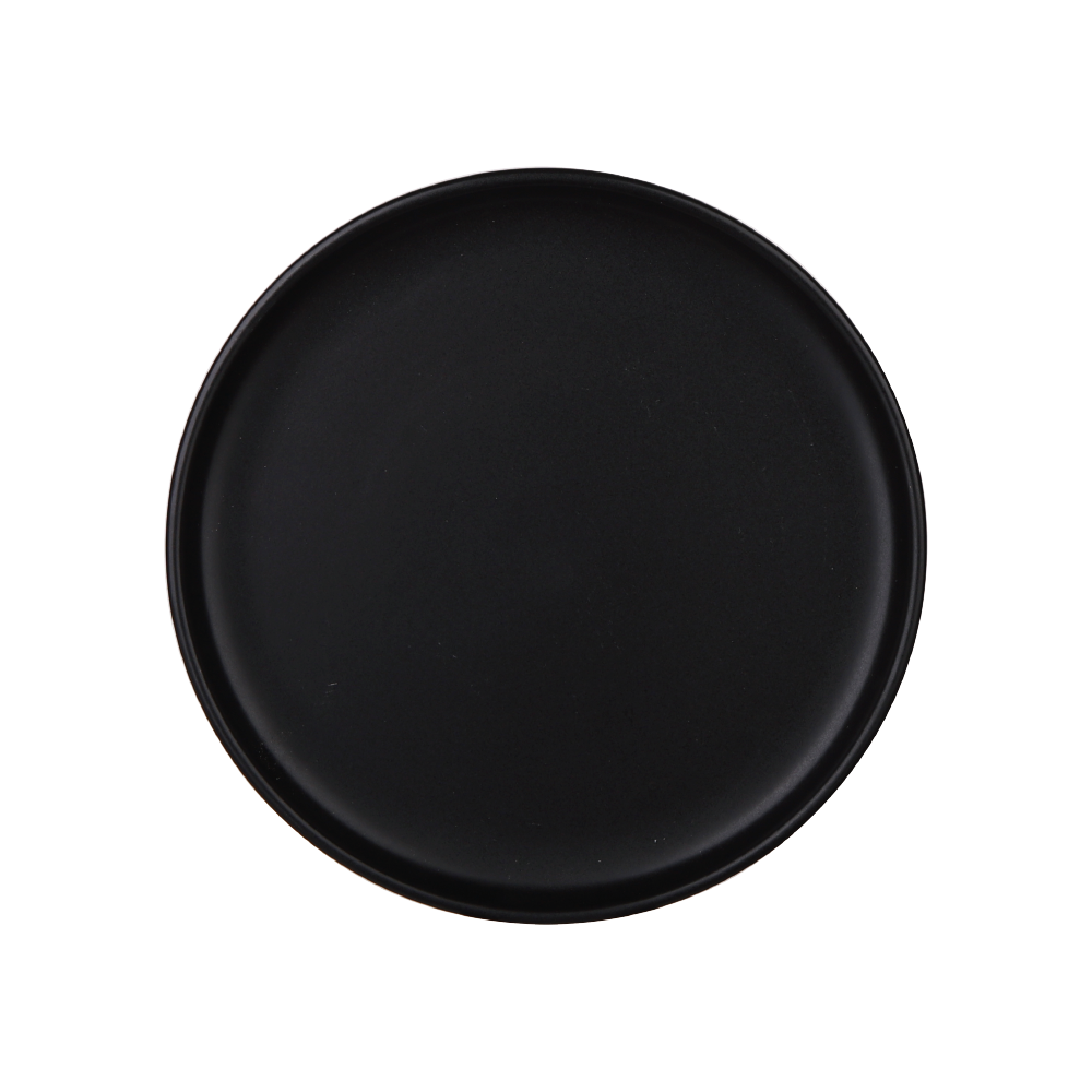Plato Redondo 10" Negro Onix x6 Pzas. - 111