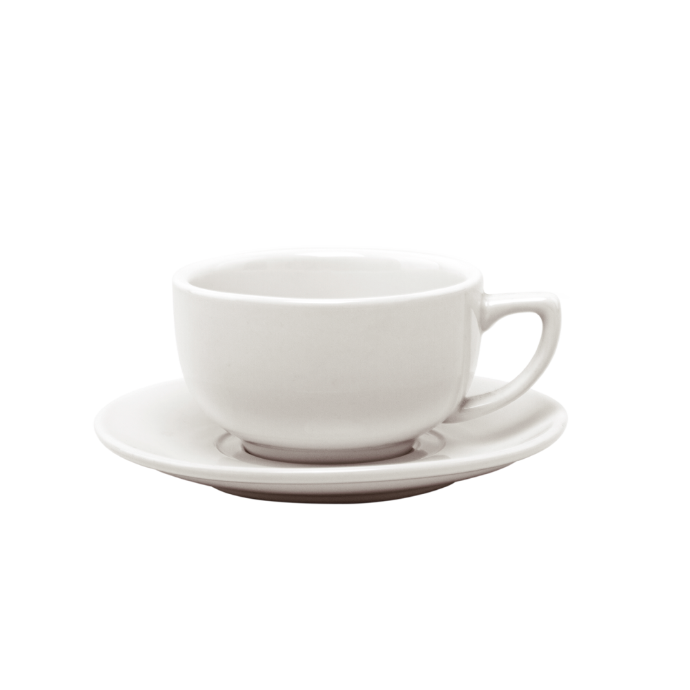 TAZA Y PLATO CAPUCCINO 14 OZ.