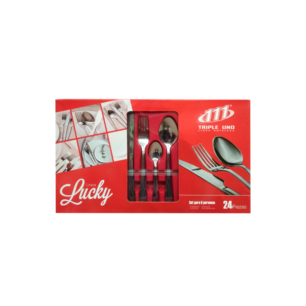 SET DE CUBIERTO 24 PZAS LUCKY (UMUSA)