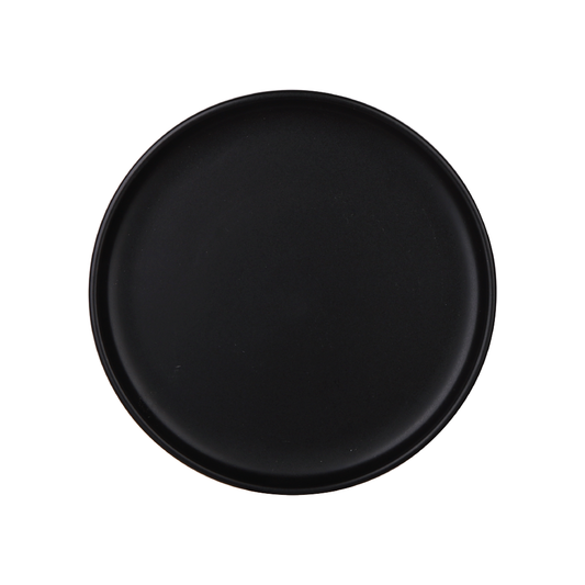 Plato Redondo 10" Negro Onix x6 Pzas. - 111