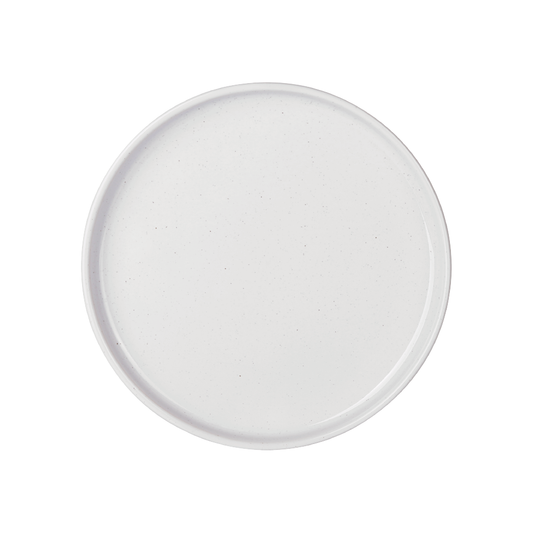 Plato Redondo 10" Blanco Cuarzo x6 Pzas. - 111
