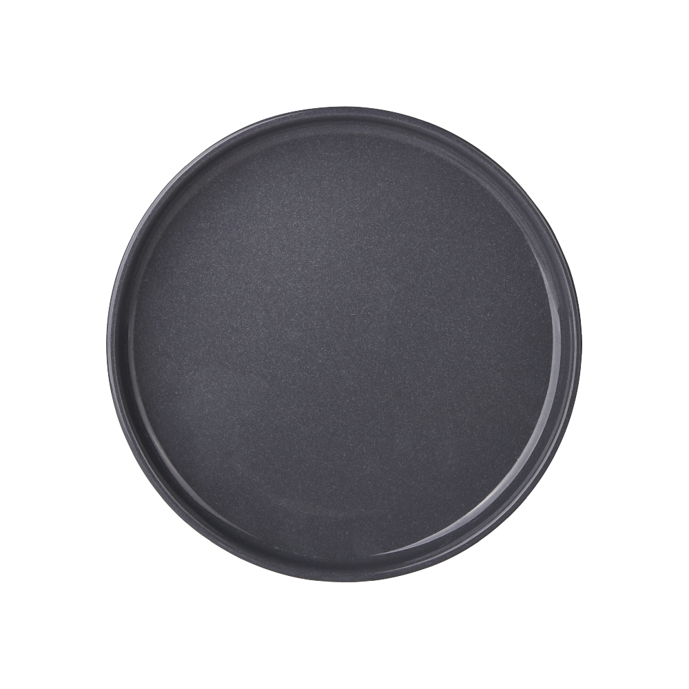 Plato Redondo 10" Gris Granito x6 Pzas. - 111