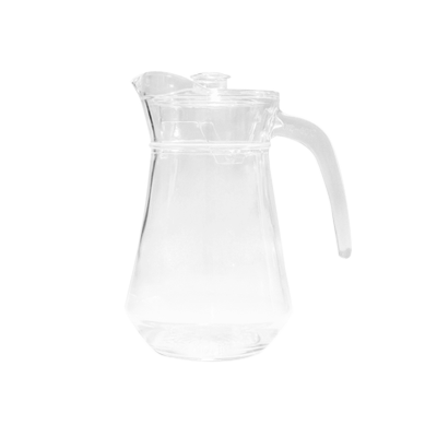 JARRA 1 LT. VIDRIO C/TAPA