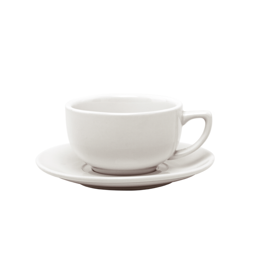 TAZA Y PLATO CAPUCCINO 14 OZ.