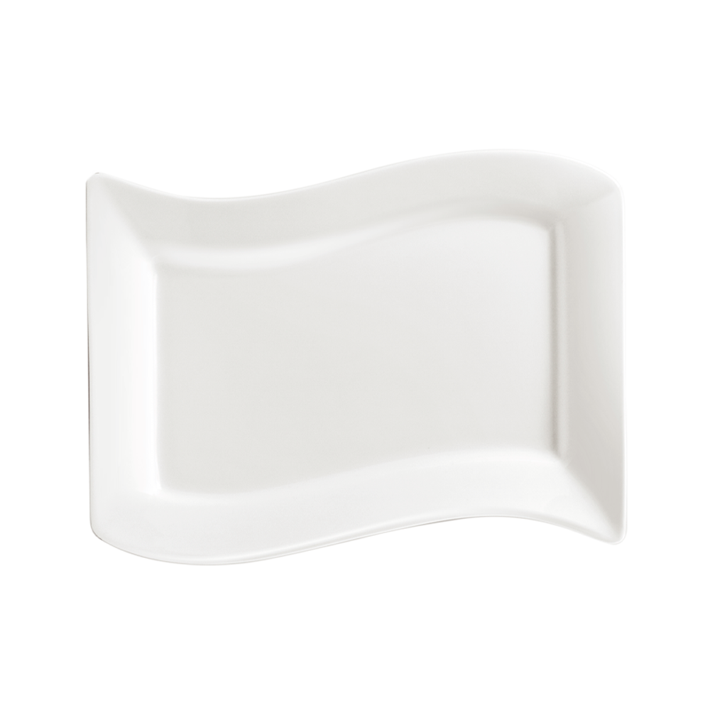 PLATO RECTANGULAR ONDA 12